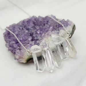 🔴SOLD🔴Master Healer• Quartz Necklace Jewelry Women Sterling Silver Crystal